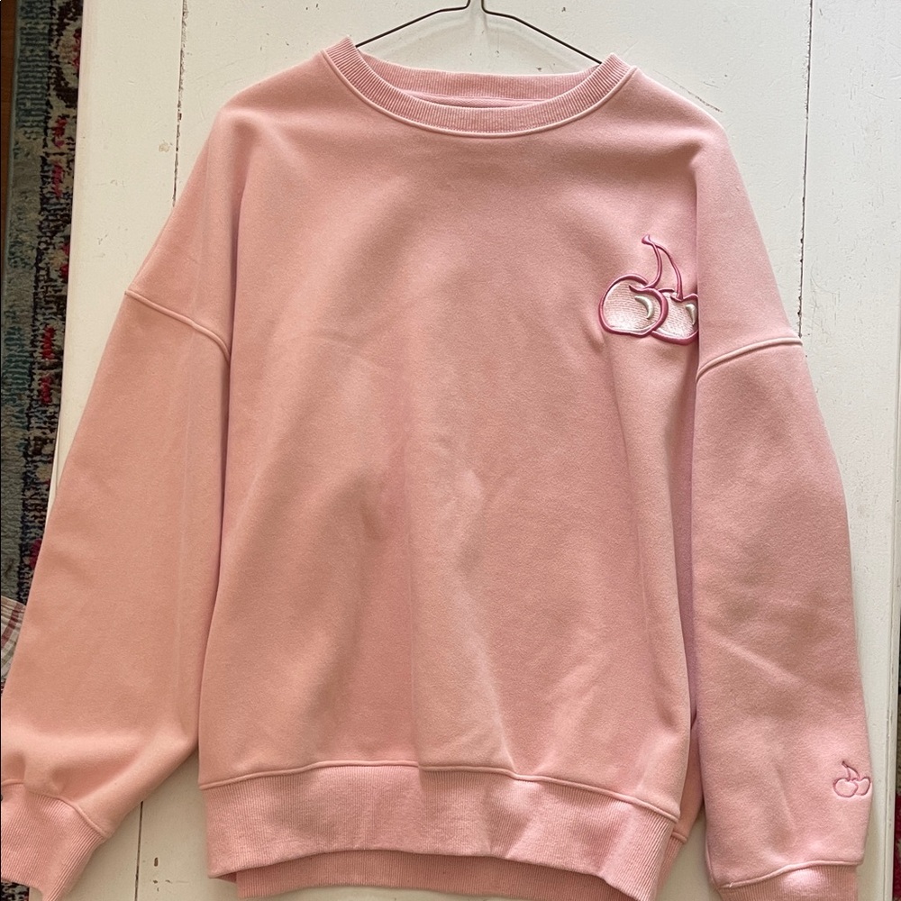 Blush Pink Crewneck Sweater
